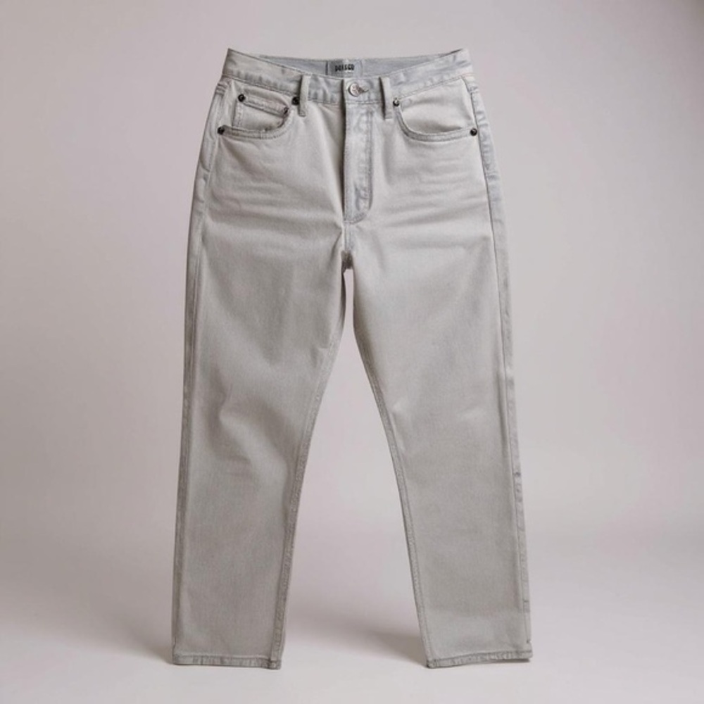 Agolde High Rise Straight Leg White Jeans